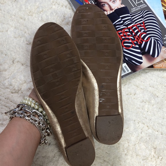 Kate Spade gold ballet flats - Picture 8 of 11